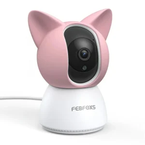 FEBFOXS 2K Baby Monitor, 5G/2.4G Wifi Indoor Security Camera